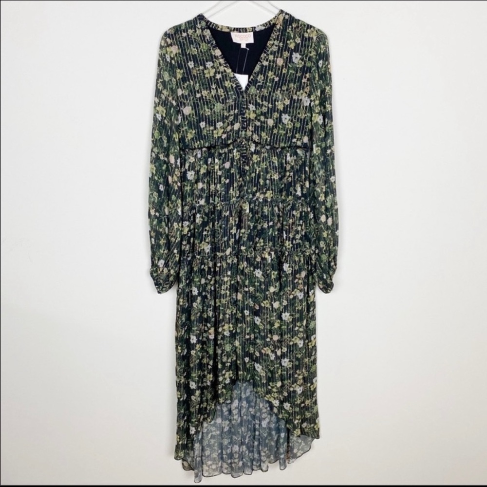 Rococo Sand REVOLVE Flora Maxi Dress (Green/Black)